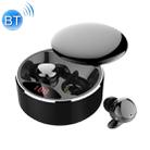 HAMTOD X30 IPX5 Waterproof Touch Wireless Bluetooth Earphone with Magnetic Charging Box & Smart Digital Display, Support Wireless / Wired Charging & Call(Black) - 1