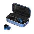 A6 TWS Bluetooth 5.0 Touch Wireless Bluetooth Earphone with Charging Box & LED Smart Digital Display, Support Voice Assistant & Memory Connection & HD Call(Blue) - 1
