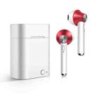 D012 TWS Bluetooth 5.0 Wireless Bluetooth Earphone with Charging Box, Support Voice Prompt & Power Display & HD Call(Red) - 1