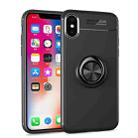 For iPhone X / XS Shockproof TPU Case with Holder (Black) - 1