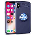 For iPhone X / XS Shockproof TPU Case with Holder (Blue) - 1