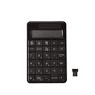 MC-56AG 2 in 1 2.4G USB Numeric Wireless Keyboard  & Calculator with LCD Display(Black) - 1