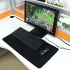 Extended Large Solid Black Color Gaming and Office Keyboard Mouse Pad, Size: 60cm x 30cm - 1