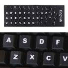 Keyboard Film Cover Independent Paste English Keyboard Stickers for Laptop Notebook Computer Keyboard(Black) - 1