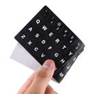 Keyboard Film Cover Independent Paste English Keyboard Stickers for Laptop Notebook Computer Keyboard(Black) - 5