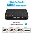H18 2.4GHz Mini Wireless Air Mouse QWERTY Keyboard with Touchpad / Vibration for PC, TV(Black) - 8