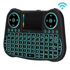 MT08 2.4GHz Mini Wireless Air Mouse QWERTY Keyboard with Colorful Backlight & Touchpad & Multimedia Control for PC, TV(Black) - 2