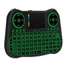 MT08 2.4GHz Mini Wireless Air Mouse QWERTY Keyboard with Colorful Backlight & Touchpad & Multimedia Control for PC, TV(Black) - 5