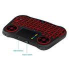MT08 2.4GHz Mini Wireless Air Mouse QWERTY Keyboard with Colorful Backlight & Touchpad & Multimedia Control for PC, TV(Black) - 6