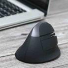 DELUX M618 Mini 2.4G Wireless 2400DPI USB Rechargeable Ergonomic Vertical Mouse(Grey) - 1