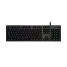 Logitech G512 RGB C-axis Mechanical Wired Gaming Keyboard, Length: 1.8m (Black) - 1