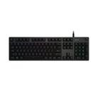 Logitech G512 RGB L-axis Mechanical Wired Gaming Keyboard, Length: 1.8m (Black) - 1