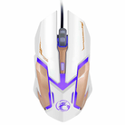 iMICE V6 LED Colorful Light USB 6 Buttons 3200 DPI Wired Optical Gaming Mouse for Computer PC Laptop(White) - 1