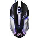 iMICE V8 LED Colorful Light USB 6 Buttons 4000 DPI Wired Optical Gaming Mouse for Computer PC Laptop(Black) - 2