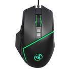 HXSJ A876 Wired Mouse Colorful Synchronous Light Emission 6400dpi Adjustable Light Gaming Mouse, Length: 150cm - 1