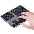 MC Saite MC-308BT 35 Keys Bluetooth Numeric Keyboard for Windows / iOS / Android(Grey) - 1