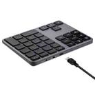 MC Saite MC-308BT 35 Keys Bluetooth Numeric Keyboard for Windows / iOS / Android(Grey) - 5