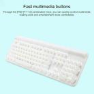 MSEZ HJK960-3 104-keys Electroplated Round Ice Crystal Two-color Punk Keycap Colorful Backlit Wired Mechanical Gaming Keyboard(White) - 6