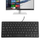 TT-A01 Ultra-thin Design Mini Wired Keyboard, German Version (Black) - 1