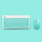 YH-78 Mini Mute Laptop Notebook Wireless Bluetooth Keyboard Mouse Set (Blue) - 1