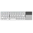 B052 Universal Round Keycap Mini Three-fold Bluetooth Wireless Keyboard with Touchpad (Silver) - 1