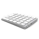 N960 Ultra-thin Universal Aluminum Alloy Rechargeable Wireless Bluetooth Numeric Keyboard (Silver) - 1