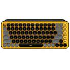 Logitech POP KEYS Round Button Bluetooth Mechanical Keyboard(Yellow) - 1