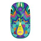 FOETOR i330h Water Transfer Pattern Wireless Mouse(Peacock) - 1