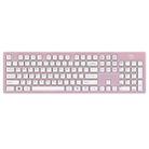 FOETOR K3 Wireless Keyboard (Pink + White) - 1