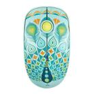 FOETOR V8h Animal Pattern Wireless Mouse(Peacock) - 1