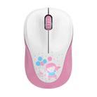 FOETOR V10 Childhood Wireless Mouse (White Pink) - 1