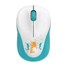 FOETOR V10 Youth Wireless Mouse(White Green) - 1