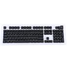 104 Keys Double Shot PBT Backlit Keycaps for Mechanical Keyboard(Black) - 1