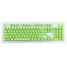 104 Keys Double Shot PBT Backlit Keycaps for Mechanical Keyboard (Green) - 1