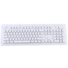 104 Keys Double Shot PBT Backlit Keycaps for Mechanical Keyboard (White) - 1