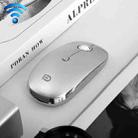 FOETOR i331d Rechargeable Three Modes Wireless Bluetooth Mouse (Silver) - 1