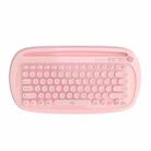 FOETOR K520t Mini Three Modes Wireless Bluetooth Keyboard(Pink) - 1