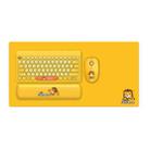 FOETOR LK586 Cute Wireless Bluetooth Keyboard Mouse Set (Yellow) - 1