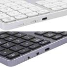 MC-308DM 35 Keys 2.4GHz + Bluetooth 5.0 Numeric Keyboard for Windows / iOS / Android(Silver) - 5