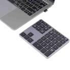 MC-308DM 35 Keys 2.4GHz + Bluetooth 5.0 Numeric Keyboard for Windows / iOS / Android(Space Grey) - 1