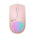 MKESPN SXS-838 Type-C Interface RGB Hollow Wired Mouse(Pink) - 1