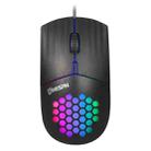 MKESPN SXS-838 USB Interface RGB Hollow Wired Mouse(Black) - 1