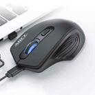 iMICE G-1800 Rechargeable 4 Buttons 1600 DPI 2.4GHz & Bluetooth Silent Wireless Mouse for Computer PC Laptop (Black) - 1