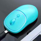 iMICE W-618 Rechargeable 4 Buttons 1600 DPI 2.4GHz Silent Wireless Mouse for Computer PC Laptop (Blue) - 1