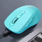 iMICE W-718 Rechargeable 6 Buttons 1600 DPI 2.4GHz Bluetooth Silent Wireless Mouse for Computer PC Laptop(Green) - 1