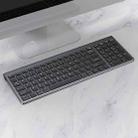 109 Three-mode Wireless Bluetooth Keyboard (Gun Metal) - 1