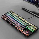 FOREV FV-301 Punk 87-keys Blue Axis Mechanical Gaming Keyboard, Cable Length: 1.6m(Black) - 1