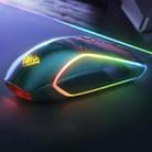 AULA F830 Colorful Light Effect Gaming Wired Mouse (Black) - 1