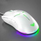 AULA F820 RGB Backlit Gaming Wired Mouse (White) - 1
