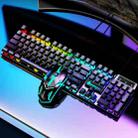 D500 RGB Brilliant Backlight Word ThroughKeyboard and Mouse Set - 1